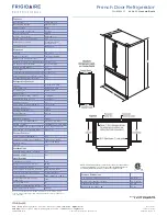 Предварительный просмотр 2 страницы Frigidaire FPHB2899LF Features & Dimensions