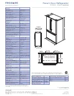 Предварительный просмотр 2 страницы Frigidaire FPHF2399MF Product Specifications