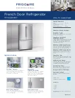 Предварительный просмотр 1 страницы Frigidaire FPHG2399M F Features