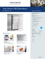 Frigidaire FPHI1887K Specification Sheet предпросмотр