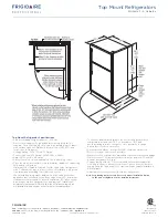 Preview for 2 page of Frigidaire FPHI1887K Specification Sheet