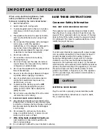 Предварительный просмотр 2 страницы Frigidaire FPIB10B7NS Use & Care Manual