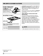 Preview for 2 page of Frigidaire FPIC3077RF Use & Care Manual