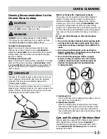 Preview for 13 page of Frigidaire FPIC3077RF Use & Care Manual