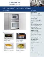 Frigidaire FPMC3085KF - Microwave Oven Combination Specifications preview