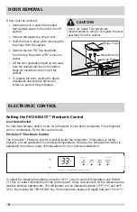 Предварительный просмотр 8 страницы Frigidaire FPRU19F8RF Use & Care Manual