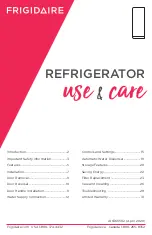 Preview for 1 page of Frigidaire FPRU19F8WF Use & Care Manual