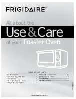 Frigidaire FPTO06D7MS Use & Care Manual preview