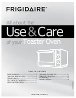 Preview for 1 page of Frigidaire FPTO06D7MS Use & Care Manual