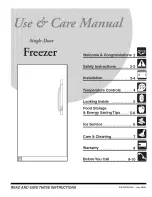 Frigidaire FPUH17D7KF0 Use & Care Manual preview
