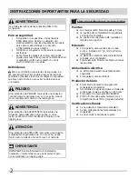 Preview for 2 page of Frigidaire FPUH19D7LF (Spanish) Uso Y Cuidado