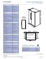 Предварительный просмотр 2 страницы Frigidaire FPUS2686LF Product Specifications