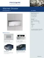 Frigidaire FPWD2785K F Specification Sheet preview