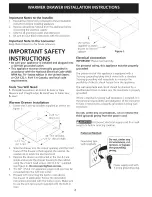 Предварительный просмотр 2 страницы Frigidaire FPWD2785KFA Installation Instructions Manual