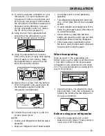 Предварительный просмотр 7 страницы Frigidaire FQE6307SDB User Manual