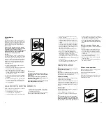 Предварительный просмотр 8 страницы Frigidaire FR 311 Instruction Booklet