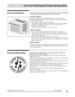 Preview for 9 page of Frigidaire FRA055XT712 Use & Care Manual