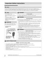 Preview for 2 page of Frigidaire FRA064VU111 Use & Care Manual