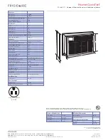 Preview for 2 page of Frigidaire FRA08EZT1 Specifications