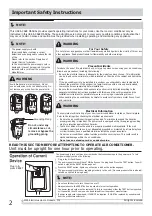 Preview for 2 page of Frigidaire FRA08EZT1 Use And Care Manual