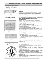 Preview for 11 page of Frigidaire FRA08PZU110 Use & Care Manual