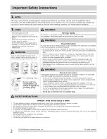 Preview for 2 page of Frigidaire FRA08PZU112 Use & Care Manual