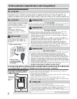 Preview for 2 page of Frigidaire FRA102BT1 (Spanish) Uso Y Cuidados