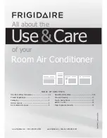 Frigidaire FRA106CV1 Use And Care Manual предпросмотр