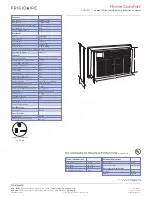 Preview for 2 page of Frigidaire FRA12EZT2 Specification Sheet