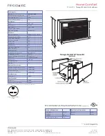 Preview for 2 page of Frigidaire FRA144HT2 Specifications