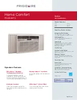 Preview for 1 page of Frigidaire FRA186MT2 Specifications