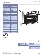 Preview for 2 page of Frigidaire FRA256ST2 Product Specifications