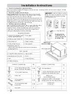 Preview for 2 page of Frigidaire FRA256SV2 Installation Instructions Manual