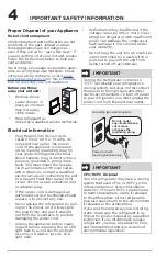 Preview for 4 page of Frigidaire FRBG1224AV Use & Care Manual