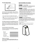 Предварительный просмотр 2 страницы Frigidaire FREEZER/REFRIGERATOR GLASS DOO Owner'S Manual