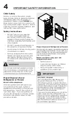 Предварительный просмотр 4 страницы Frigidaire FRFC2323AS Use & Care Manual