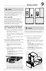 Предварительный просмотр 9 страницы Frigidaire FRFC2323AS Use & Care Manual