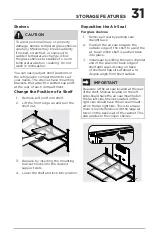 Предварительный просмотр 31 страницы Frigidaire FRFC2323AS Use & Care Manual