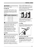 Preview for 17 page of Frigidaire FRFF185W User Manual