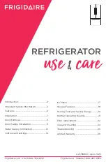 Frigidaire FRFG1723AV Use & Care Manual предпросмотр