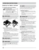 Preview for 6 page of Frigidaire FRFW3700L W Use & Care Manual