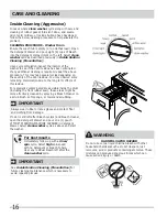 Preview for 16 page of Frigidaire FRFW3700L W Use & Care Manual