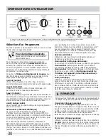 Preview for 8 page of Frigidaire FRFW3700LW (French) L'Utilisation Et L'Entretien