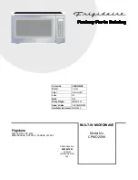 Preview for 1 page of Frigidaire FRIGIDAIRE CPMO209K Factory Parts Catalog