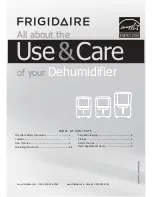 Frigidaire FRIGIDAIRE DEHUMIDIFIER 2020264A0429 Use & Care Manual preview