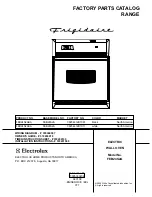 Frigidaire FRIGIDAIRE FEB24S2A Factory Parts Catalog предпросмотр