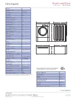 Preview for 2 page of Frigidaire FRQE7000L W Specifications