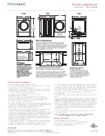 Preview for 3 page of Frigidaire FRQE7000L W Specifications