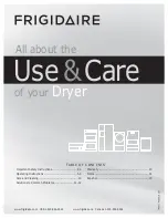 Frigidaire FRQE7000L W Use & Care Manual preview