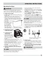 Предварительный просмотр 5 страницы Frigidaire FRQE7000L W Use & Care Manual